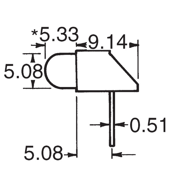5302H3-5V Visual Communications Company - VCC  LED - Circuit imprimé Indicateurs Réseaux Barres lumineuses Graphiques à barres